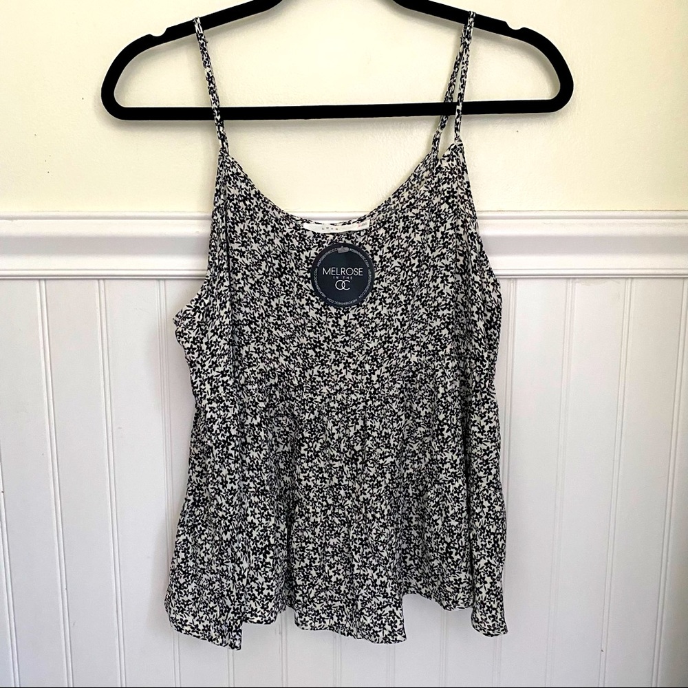 Melrose in the OC Floral Tank Top